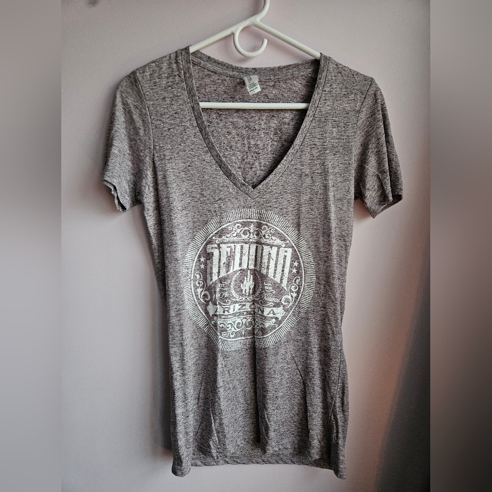 Stylish Gray V-Neck Women’s Top